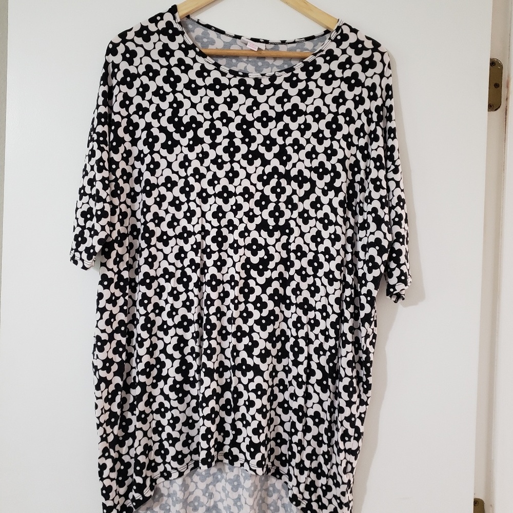 Black & White Irma high-low top